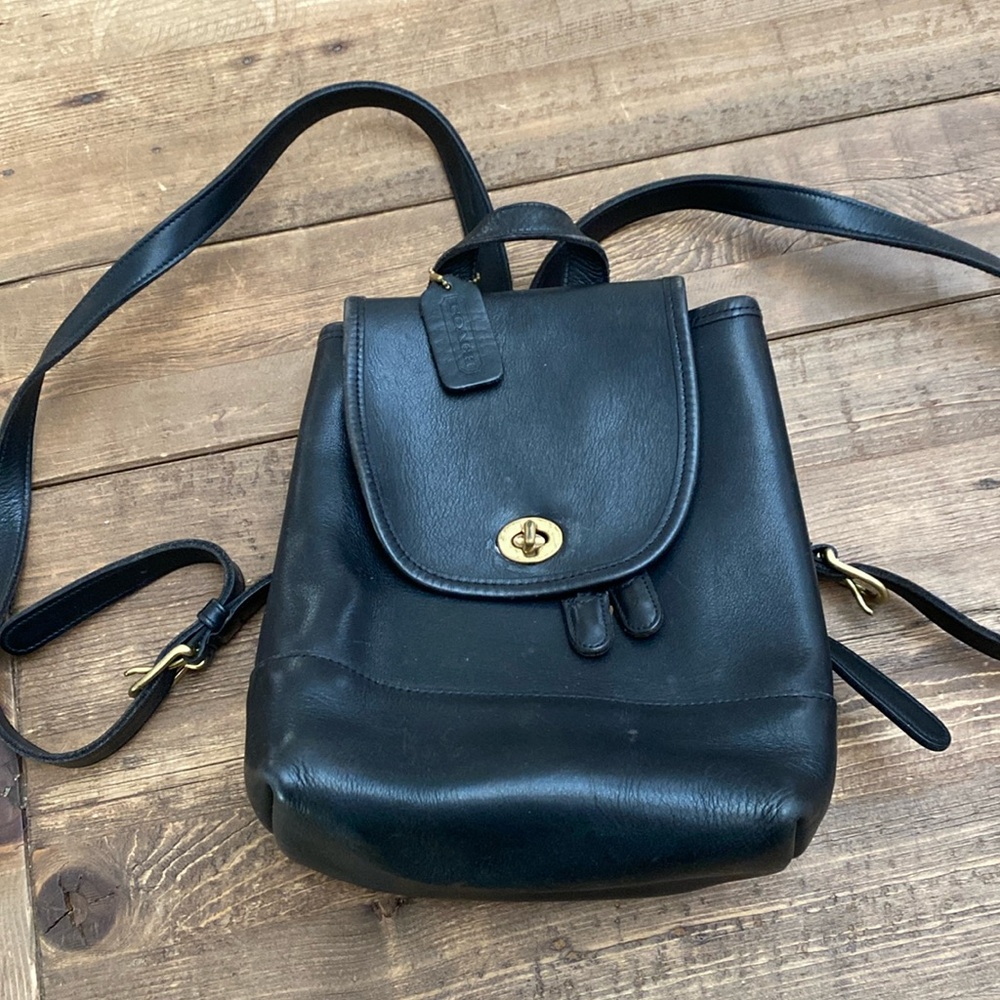 Vintage Coach leather backpack
